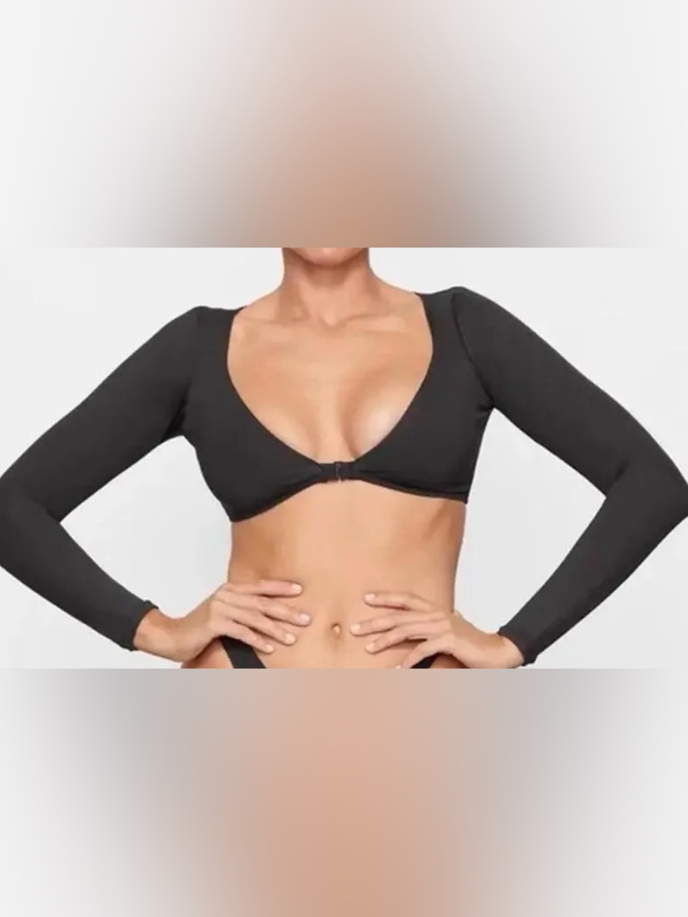 Never worn SKIMS long sleeve crop top